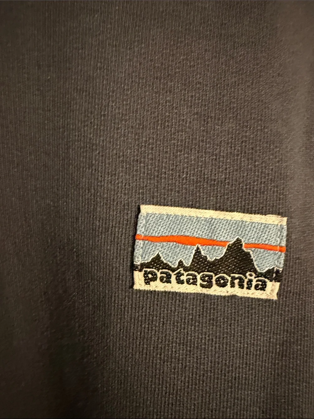 Patagonia Slate Gray/ Blue Crewneck Sweatshirt with Small Logo - Picture 2 of 4
